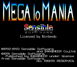 Mega Lo Mania screenshot 4 for Super Nintendo